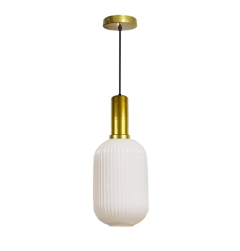 [LAM-PIE-00108182] LAMPARA COLGANTE 60W E27 50 X 18 CM OPAL GLASS COLOR BLANCOREF. 00108182 MARCA PIERROT