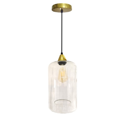 [LAM-PIE-00108403] LAMPARA COLGANTE 60W E27 36 X 18 X 18 CM ESME DORADO REF. 00108403 MARCA PIERROT