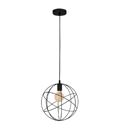 [LAM-PIE-00110026] LAMPARA COLGANTE 60W E27 30 CM AMY COLOR NEGRO REF. 00110026 MARCA PIERROT