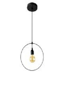 [LAM-PIE-00110262] LAMPARA COLGANTE 60W E27 3,8 X 31,5 X 30 CM VINTAGE CERCLE COLOR NEGRO REF. 00110262 MARCA PIERROT