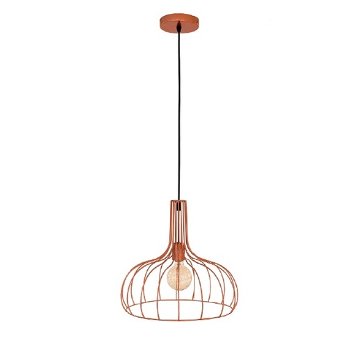 [LAM-PIE-00110449] LAMPARA COLGANTE 60W E27 35 X 35 CM AMIR COLOR COBRE REF. 00110449 MARCA PIERROT