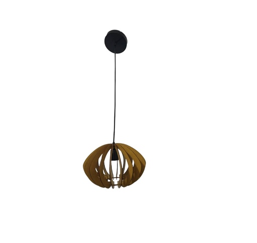 [LAM-PIE-00112007] LAMPARA COLGANTE 60W E27 29 X 29 X 28 CM ARTISTIC GLOBE COLOR MADERA REF. 00112007 MARCA PIERROT