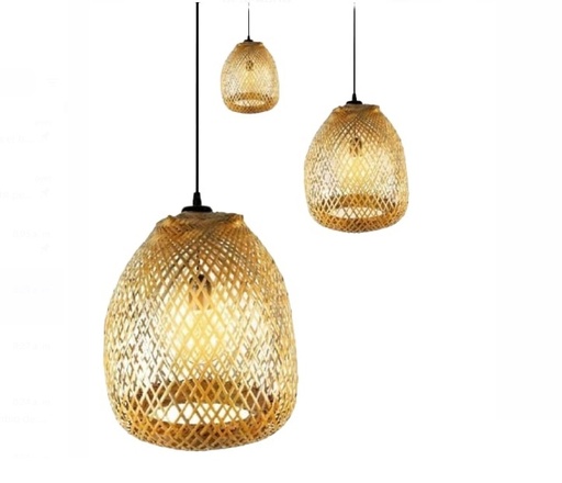 [LAM-PIE-00116005] LAMPARA COLGANTE 60W E27 42,5 X 46 CM AMAZONA COLOR RAFIA REF. 00116005 MARCA PIERROT
