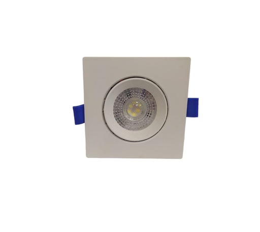 [LAM-VER-SDS-56] LAMPARA LED CUADRADO OJO BUEY DIRIGIBLE 5W 6500K 1275LM 100-240V BCO REF. SDS-56 / 371510 VERT