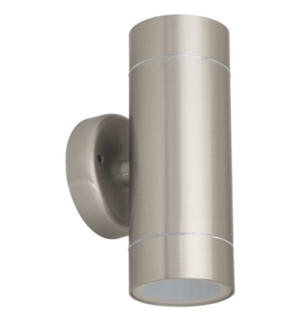 [LAM-VOL-47391] LAMPARA DECORATIVA PARA EXTERIOR 2 X 50 W GU10 SATINADA MOD. ARB-201S REF.47391 MARCA VOLTECK