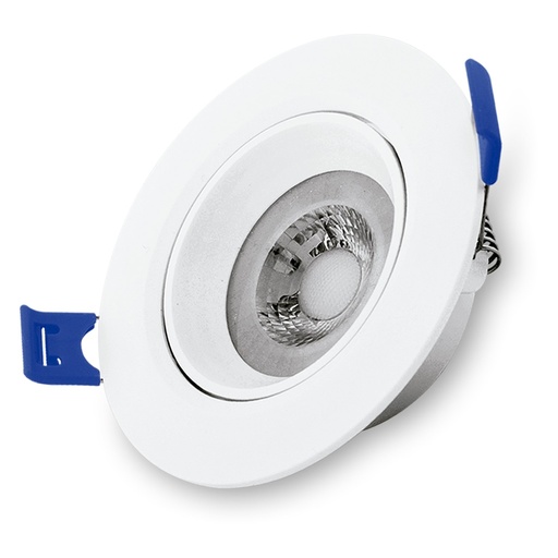 [LAMP-LUC-3073K] LAMPARA LED SPOT INTEGRADO BASCULANTE REDONDO 7 W 3000 K REF. 307 3K / 726935 MARCA LUCERNA