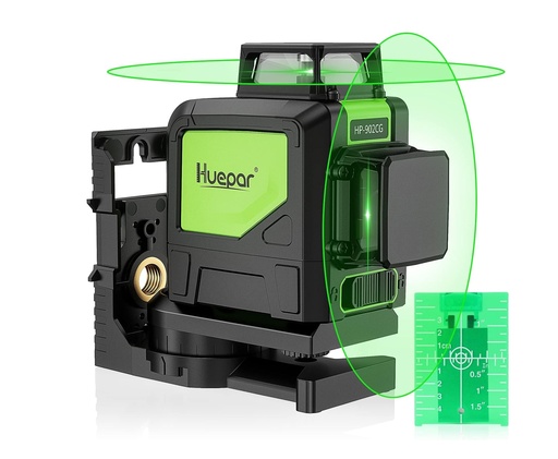 [LAS-HUE-902CG] LASER AUTONIVELADOR HORIZONTAL-VERTICAL 360° C/BASE USA 4 BATERIAS AA REF. 902CG / X00227OXTT HUEPAR
