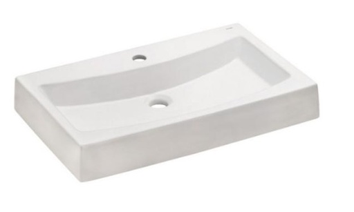 [LAV-ROC-INLAV0021] LAVAMANOS RECTANGULAR DE SOBREPONER 66 CM INDIAN BLANCO REF. INLAV0021 MARCA ROCA INCEPA