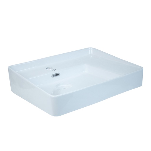 [LAV-TOR-3100001EZ] LAVAMANO CUADRADO SOBRE TOPE BELGIA 60 CM X 46 CM X 18 CM BLANCO REF. 3100001EZ MARCA TORRENTI