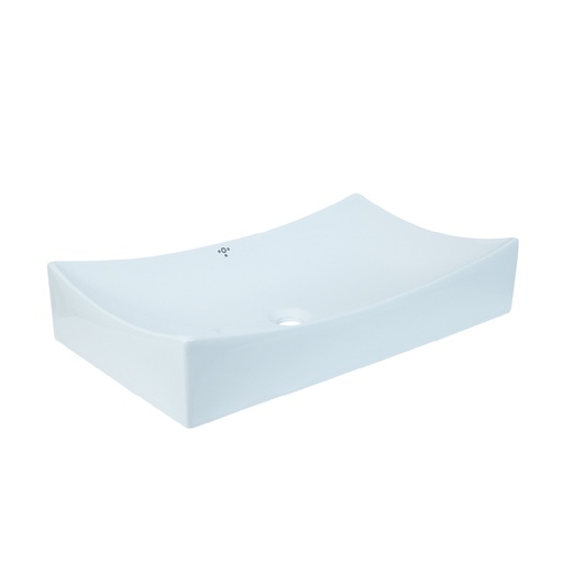 [LAV-TOR-3100004EZ] LAVAMANO CUADRADO SOBRE TOPE SIENA 65 CM X 40 CM X 13 CM COLOR BLANCO REF. 3100004EZ MARCA TORRENTI