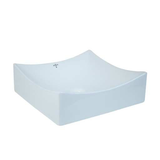[LAV-TOR-3100005EZ] LAVAMANO CUADRADO SOBRE TOPE STELLA 40 CM X 40 CM X 12 CM COLOR BLANCO REF. 310005EZ MARCA TORRENTI