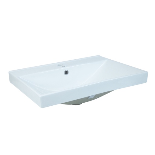 [LAV-TOR-3100010EZ] LAVAMANO CUADRADO SOBRE TOPE IBIZA 61 CM X 47 CM X 19 CM BLANCO REF. 3100010EZ MARCA TORRENTI