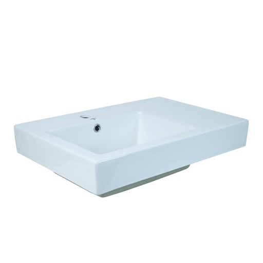[LAV-TOR-3100014EZ] LAVAMANO CUADRADO SOBRE TOPE FIANELLO 66 CM X 45 CM X 20 CM BLANCO REF. 3100014EZ MARCA TORRENTI