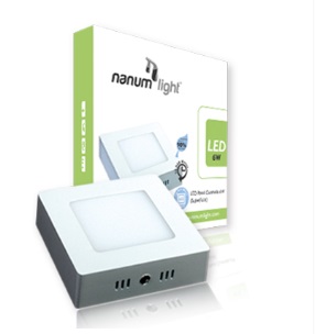 [LED-NAN-880202054272] LED PANEL CUADRADO SUPERFICIAL 12W 6500K MULTV. 8802020842729 MARCA NANUM LIGHT