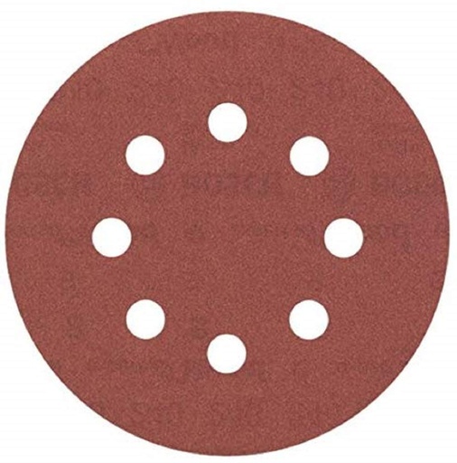 [LIJ-BOS-880355] LIJA VELCRO 5" GRANO P240 H8 PARA MADERA UNIDAD REF. 2608605645 / 171298 MARCA BOSCH