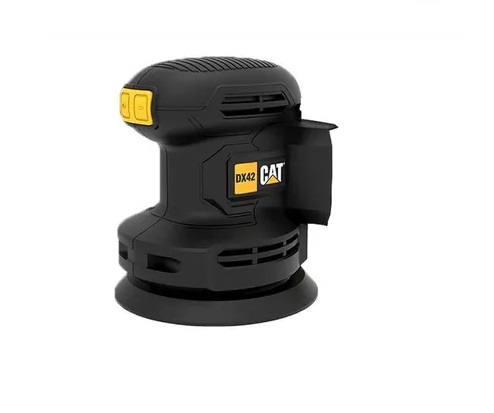 [LIJ-CAT-DX42B] LIJADORA ORBITAL 5" 18 V 2 A + BOLSA RECOLECT + 3 PAPEL LIJA GRANO 60-80-120 REF. DX42B / 898380 CAT