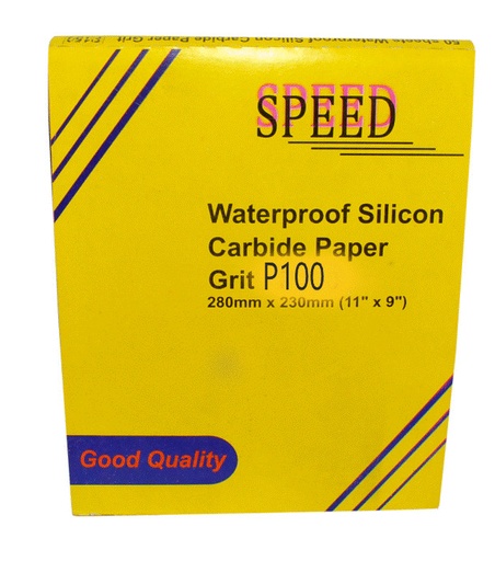 [LIJ-SPE-G100] PLIEGO LIJA DE AGUA GRANO 100 REF. P100 MARCA SPEED