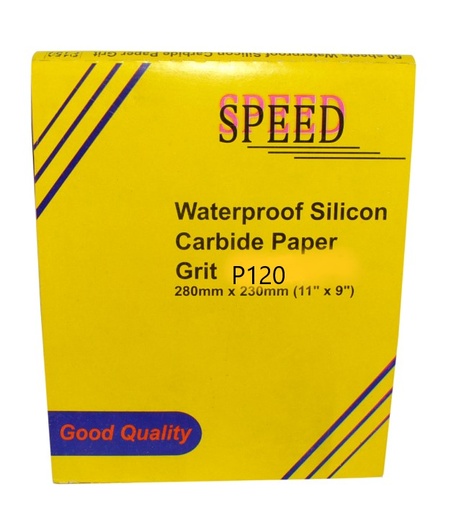 [LIJ-SPE-G120] PLIEGO LIJA DE AGUA GRANO 120 REF. P120 MARCA SPEED