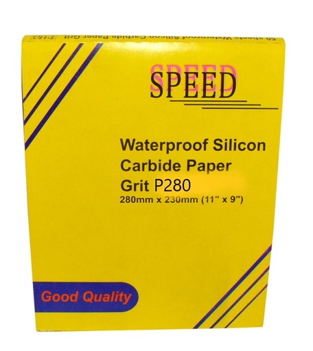 [LIJ-SPE-G280] PLIEGO LIJA DE AGUA GRANO 280 REF. P280 MARCA SPEED