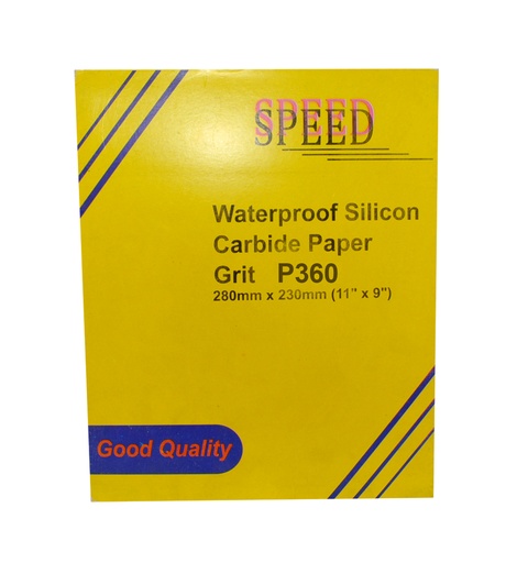 [LIJ-SPE-G360] PLIEGO LIJA DE AGUA GRANO 360 REF. P360 MARCA SPEED