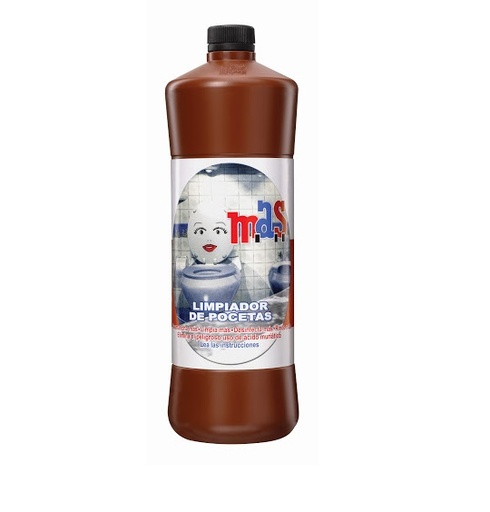 [LIM-MAS-701424] LIMPIADOR DE POCETAS MAS 1 LTS COD.1701424 MARCA MAS CONSUMO INTERNO