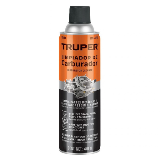 [LIM-TRU-17111] LIMPIADOR DE CARBURADOR EN SPRAY 470 MLREF. 17111 COD. 617310 MARCA TRUPER