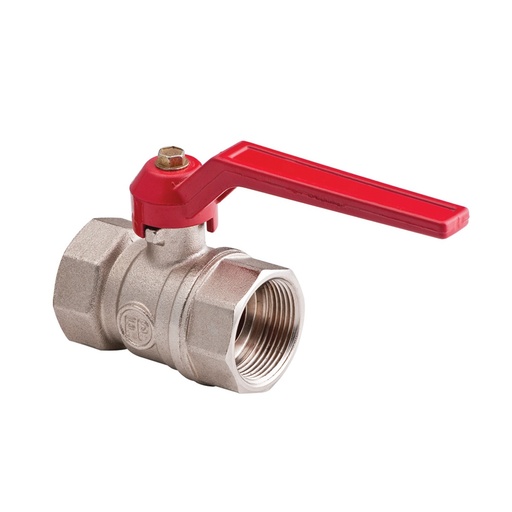 [LLA-FP-01B105] LLAVE / VALVULA DE BOLA DE 1/2" PESADA MANGO ROJO PASO COMPLETO REF. 01B105 MARCA FP