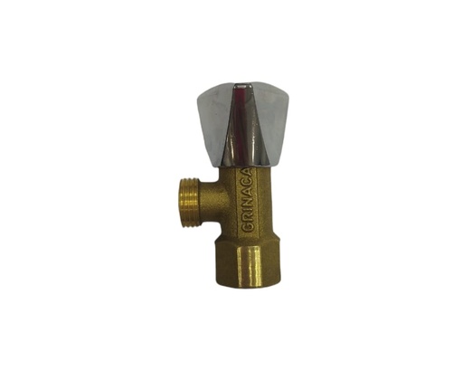 [LLA-GRI-031-ARR-3PP-R] LLAVE DE ARRESTO 1/2" X 1/2" MACHO-HEMBRA 1/4 SATINADA / BRONCE REF. 031-ARR-3PP-R MARCA GRINACA