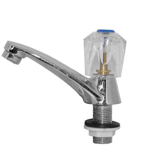 [LLA-GRI-BIB002PH] LLAVE PARA LAVAMANOS INDIVIDUAL SENCILLA CROMO / ACRILICO REF. A145-BIB002PH MARCA GRIVEN