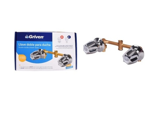 [LLA-GRI-LLA-A367-WA014B] LLAVE DOBLE PARA DUCHA BRONCE REF. A367-WA014B / 469937 MARCA GRIVEN