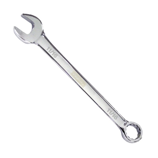 [LLA-PRO-LC889] LLAVE COMBINADA CROMADA FIJA ESTRIA 11/16" REF. PRO-LC889 MARCA PROMAKER