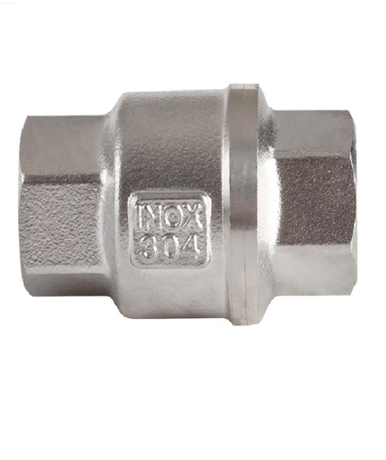 [LLA-QM-601.100.INOX] LLAVE - VALVULA CHECK QM ACERO INOX 304 1" REF. QM USA.601.100.INOX MARCA QUALITY METAL