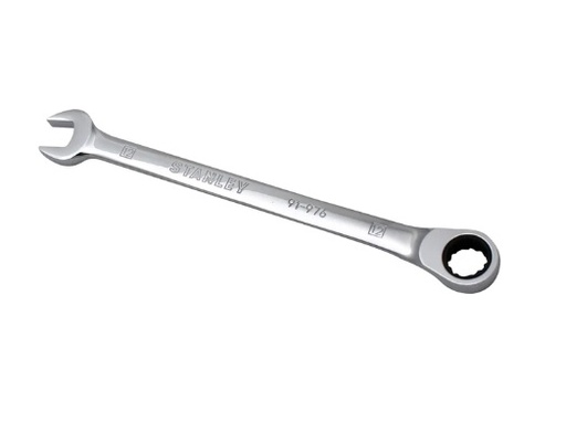 [LLA-STA-91976] LLAVE COMBINADA CROMADA LARGA D/ RATCHET 12 MM REF. 91976 MARCA STANLEY