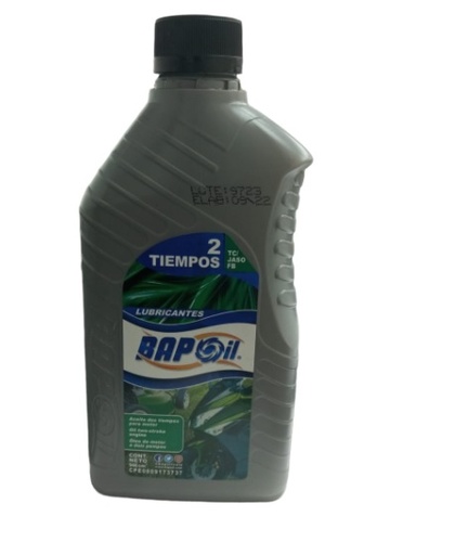 [LUB-BAP-001036] LUBRICANTE / ACEITE PARA MOTOR 2 TIEMPOS (MOTO) 946 ML REF. 001036 MARCA BAPOIL