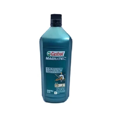 [LUB-CAS-265154] LUBRICANTE / ACEITE PARA MOTOR SINTETICO MAGNATEC SAE 20W50 946 ML REF. 265154 MARCA CASTROL