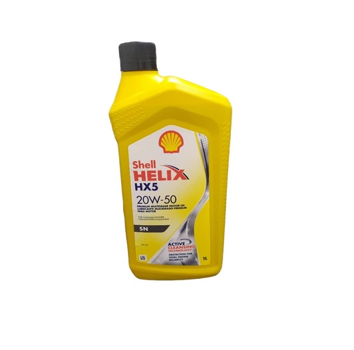 [LUB-SHE-20W50] LUBRICANTE / ACEITE PARA MOTOR 20W50 1 LITRO REF. 059252 MARCA SHELL