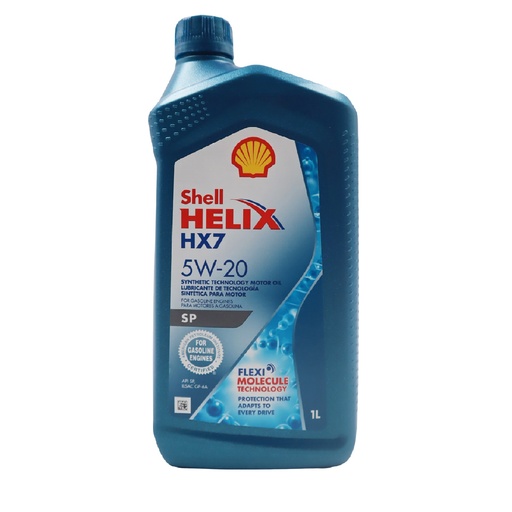 [LUB-SHE-5W20] LUBRICANTE / ACEITE PARA MOTOR 5W20 FULL SINTETICO (GARRAFA 4 LTS) REF. 55005775 MARCA SHELL