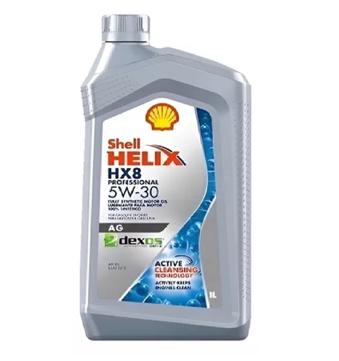 [LUB-SHE-5W30] LUBRICANTE / ACEITE PARA MOTOR 5W 30 FULL SINTETICO HX8 1 LTR SHELL HELIX ULTRA MARCA SHELL