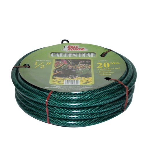 [MAN-BEL-PTM0020] MANGUERA CULEBRA 1/2" X 20 MTS REF. PTM0020 / PTM04020 MARCA BELL POWER