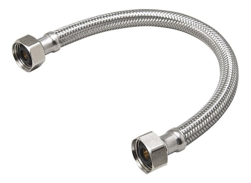 [MAN-BM-MA5] MANGUERA / CANILLA DE ACERO INOX P/ WC DE 1/2" X 5/8" X 40 CM REF. BM-MA5/8 MARCA BM