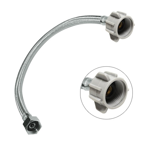 [MAN-FER-TUB-101] MANGUERA / CANILLA FLEXIBLE DE ACERO PARA WC DE 1/2" X 5/8" REF.TUB-101 MARCA FERMETAL