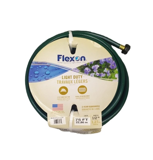 [MAN-FLE-665875] MANGUERA CULEBRA 1/2" X 22,86 MTS 3 CAPAS C/CONEXIONES REF. 665875 / MAN-712 MARCA FLEXON