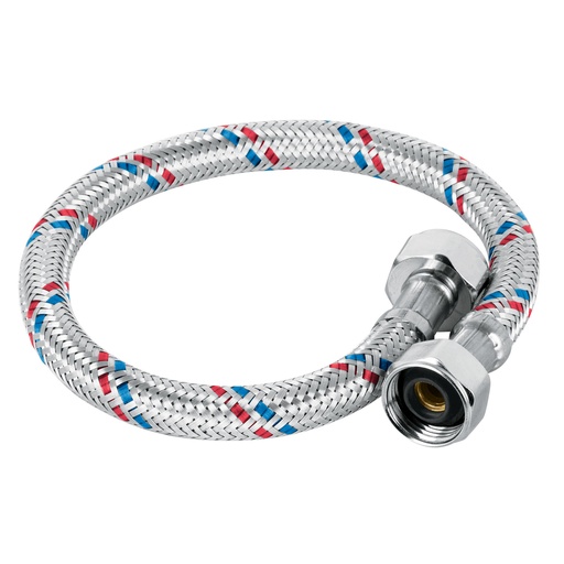 [MAN-FOS-26020] MANGUERA / CANILLA FLEXIBLE C / MALLA DE ALUMINIO DE 1/2" X 1/2" MOD. FLA-40P REF. 26020 MARCA FOSET
