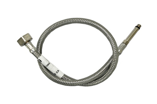 [MAN-FP-02R009] MANGUERA / CANILLA METALICA FLEXIBLE PARA FREGADERO 8MM DE 1/2" X 3/8" X 65CM REF.02-R009 MARCA FP