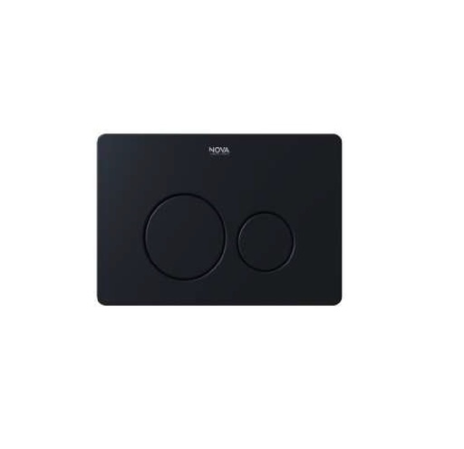 [MAN-NOV-NVCIS7232] MANDO / PLACA DUAL DE ACCIONAMIENTO LUX P/ SISTEMA ECOFLUSH ACABADO NOIR / NEGRO REF. NVCIS7232 NOVA