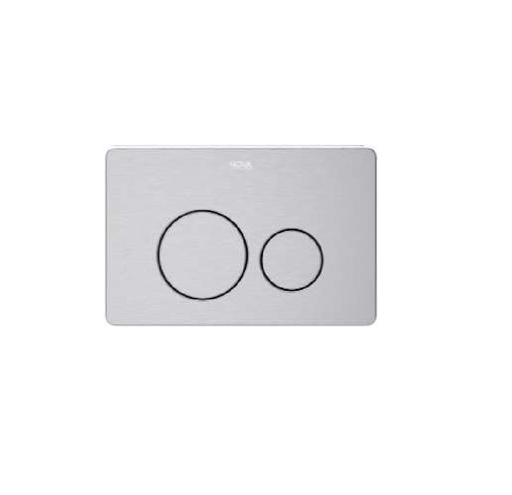 [MAN-NOV-NVCIS7233] MANDO / PLACA DUAL DE ACCIONAMIENTO LUX P/SISTEMA ECOFLUSH ACABADO INOX -BRUSHED REF. NVCIS7233 NOVA