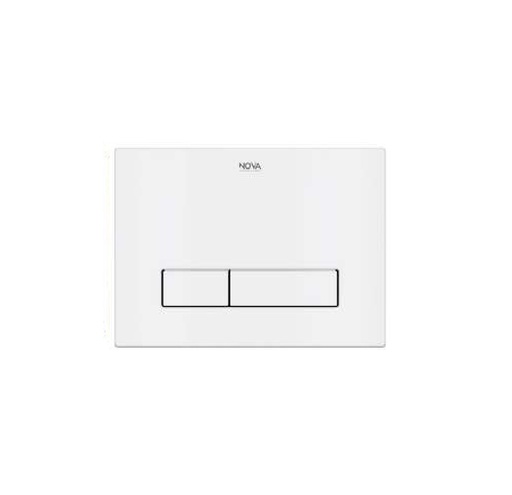 [MAN-NOV-NVCIS7253] MANDO / PLACA DUAL DE ACCIONAMIENTO CONFORF P/ SISTEMA ECOFLUSH BLANCO REF. NVCIS7253 NOVA