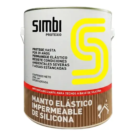 [MAN-SIL-1060000064] MANTO ELASTICO IMPERMEABILIZANTE DE SILICONA 1/4 GL COLOR GRIS REF.1060000064 / 001188 MARCA SILIPEX