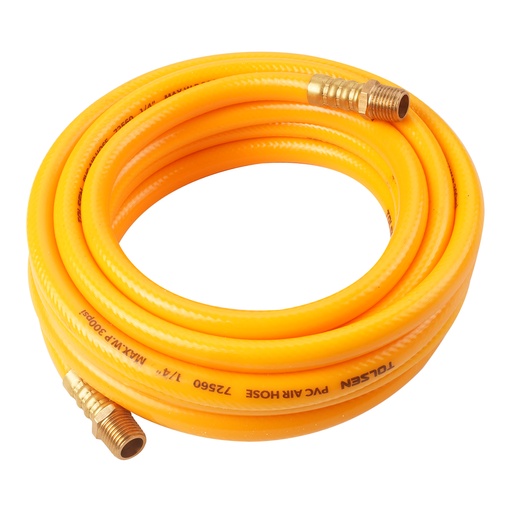 [MAN-TOL-72560] MANGUERA PARA AIRE 1/4" NPT - 5 MTS / 300 PSI - COLOR AMARILLO REF. 72560 MARCA TOLSEN
