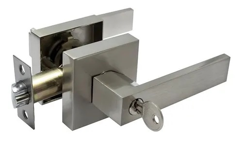 [MAN-VIS-91002514] CERRADURA DE MANILLA TUBULAR PARA DORMITORIO C/LLAVE CROMO MOD. VENEZIA REF. 91002514 MARCA VISALOCK